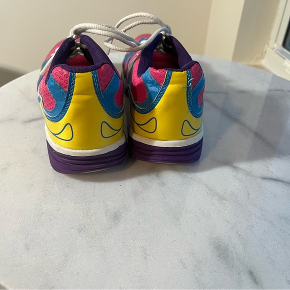 Athletech Retro Colorful Athletic Shoes Women's Size 7.5 Yellow Pink Blue - Picture 3 of 15